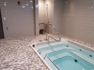 commercial installation tile spa pool hot tub flooring wall